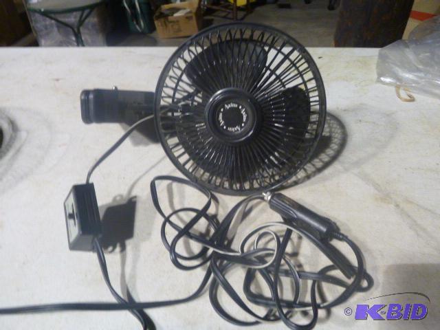 lot 89 image: Axius&nbspClamp-On Oscillating Fan 12 volt....