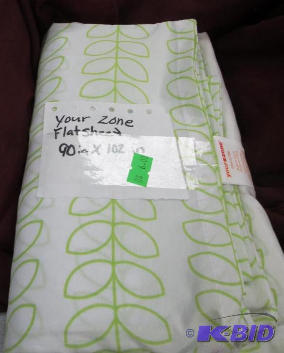 Your Zone Flat sheet 90 in x 102 in...