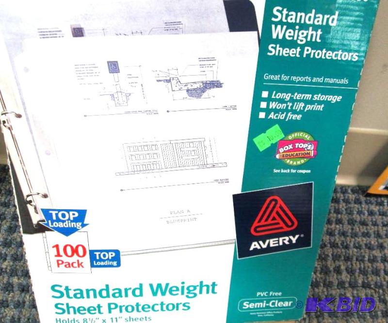 Standard weight sheet protectors...