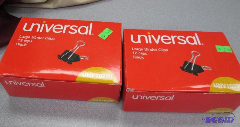 Qty 2 universal large binder clips 12 clips b...