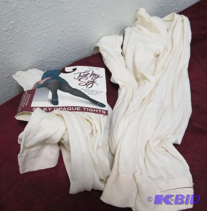 Qty 2 Leggs wear hosiery size 2x and 3x and c...