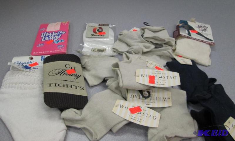 Qty 15 of socks, little tights, and tights...