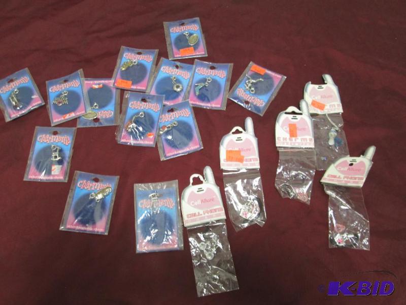 Qty 18 Cell phone charms, and Charmainia some...