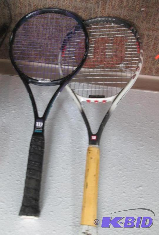 Qty 2 Wilson tennis rackets...