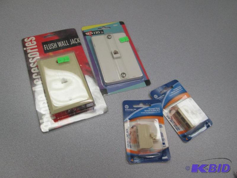 Qty 4 Flush wall jack, connect three devices ...