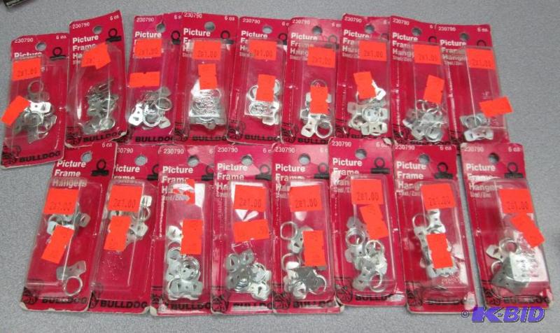 Qty 17 Picture frame hangers SteelZinc...