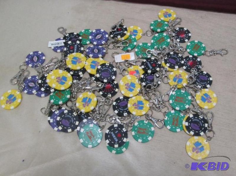 Qty 60 different kinds of poker chips with di...