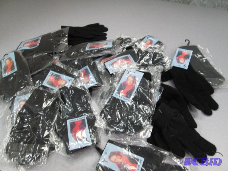 Qty 22 Light black winter gloves...