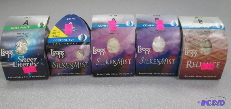 Qty 5 Leggs Silken Mist sheer panty hose siz...