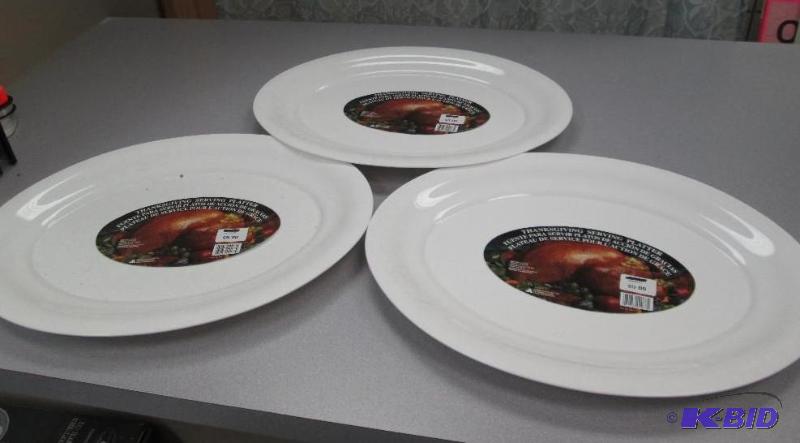 Qty 3 Thanksgiving serving platter size 20 x ...
