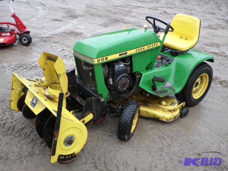 John Deere 208 Tractor, Kohler Gas Engine, 37...