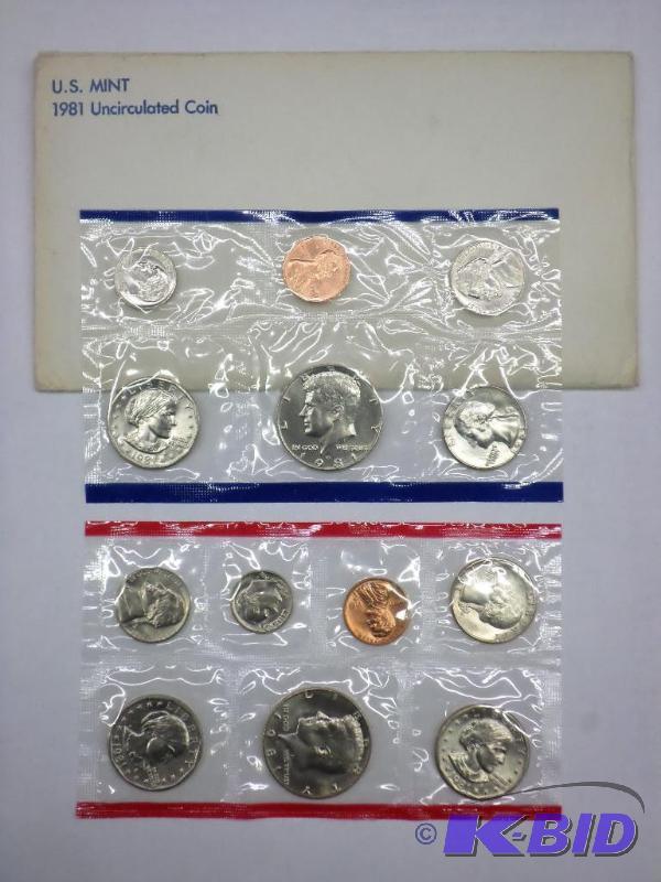 1981 P-D-S Unc. Mint Set $4.82 face value...