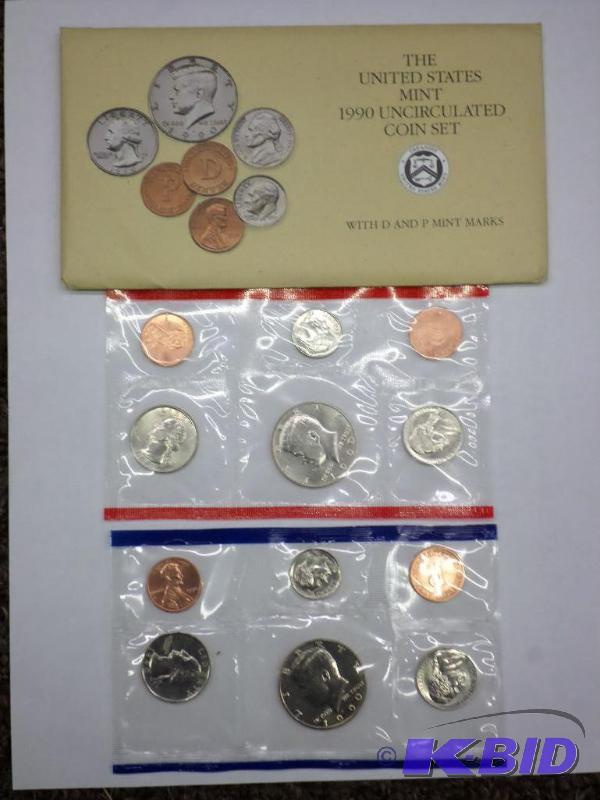 1990 P-D Unc. Mint Set $1.82 face value...
