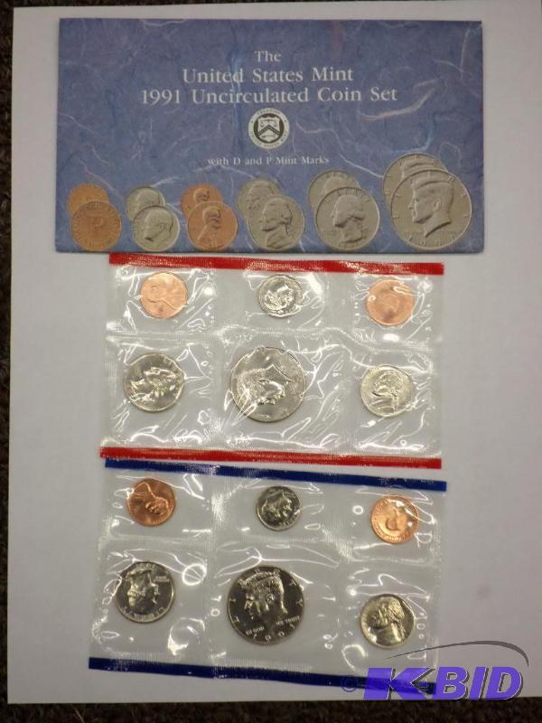 1991 P-D Unc. Mint Set $1.82 face value...
