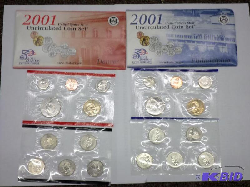 2001 P-D Unc. Mint Set $5.82 face value...