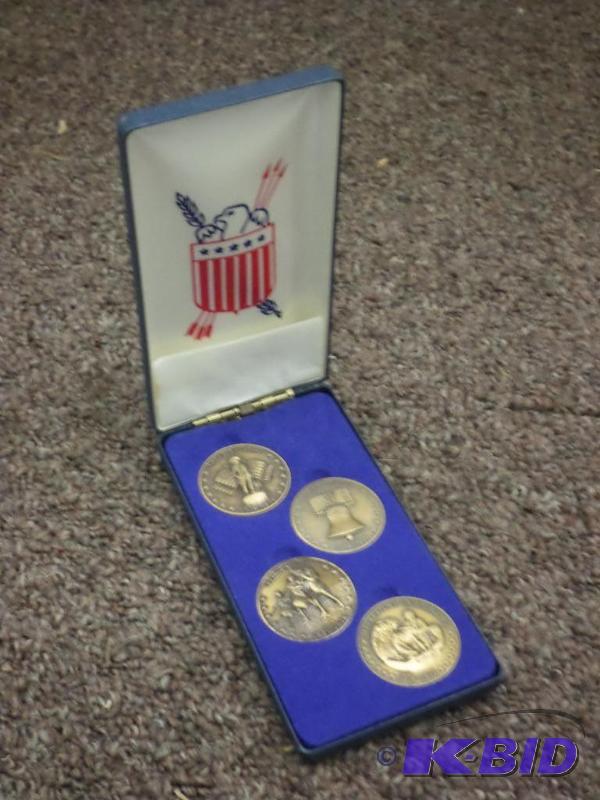Bicentennial Commemorative Medallion 4 piece ...