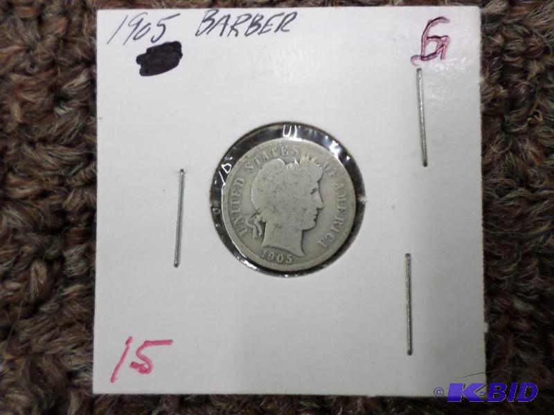 1905 Barber Dime G...