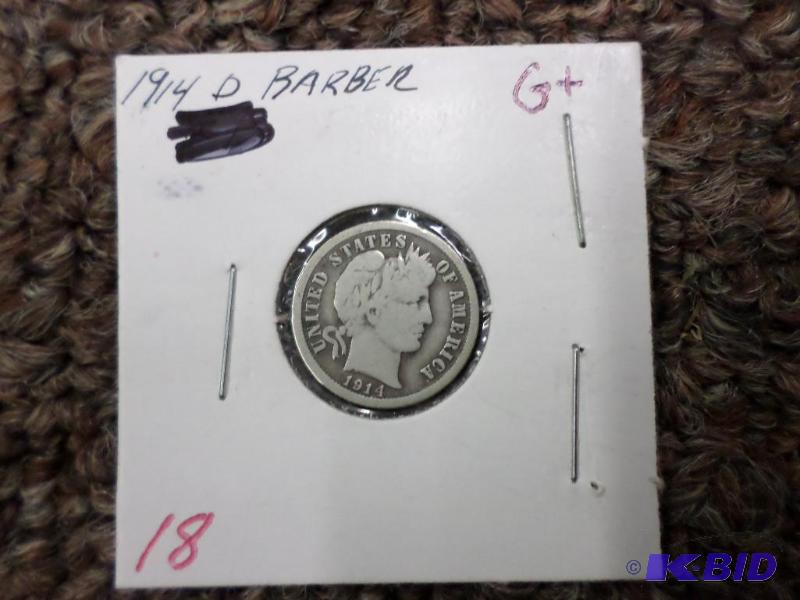 1914-D Barber Dime G...