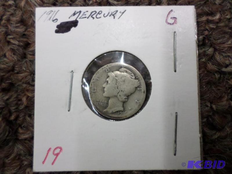 1916 Mercury Dime G...