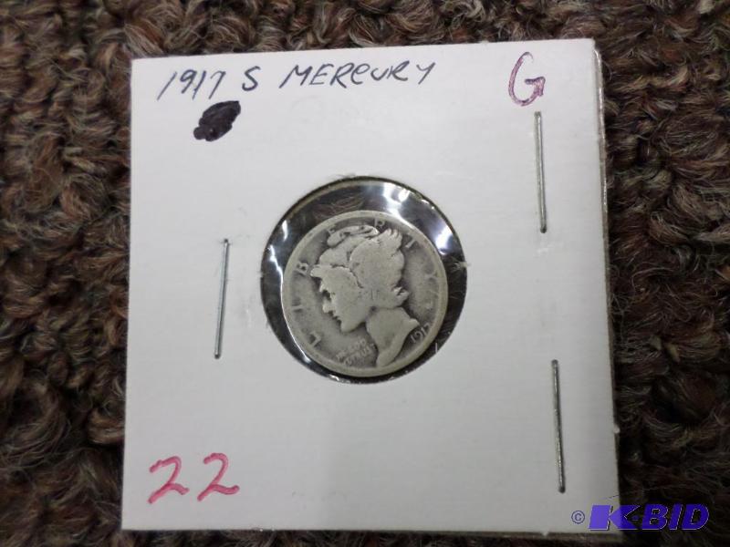 1917-S Mercury Dime G...