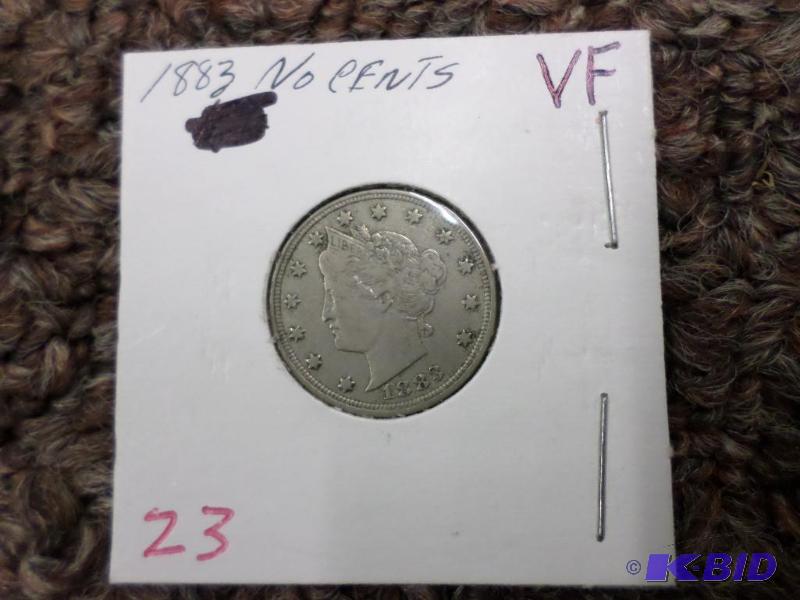 1883 Liberty V Nickel (no cents) VF...