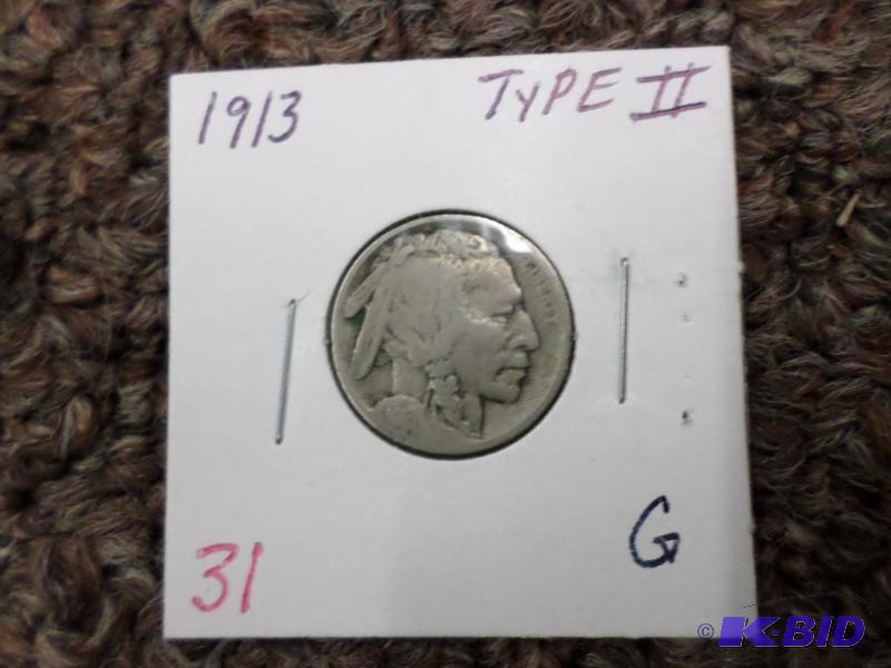 1913 Type II G Buffalo Nickel...