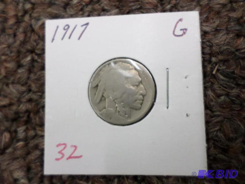 1917 G Buffalo Nickel...