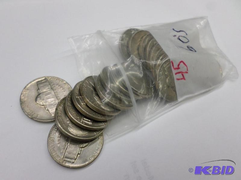 22 mixed Nickels 60s...