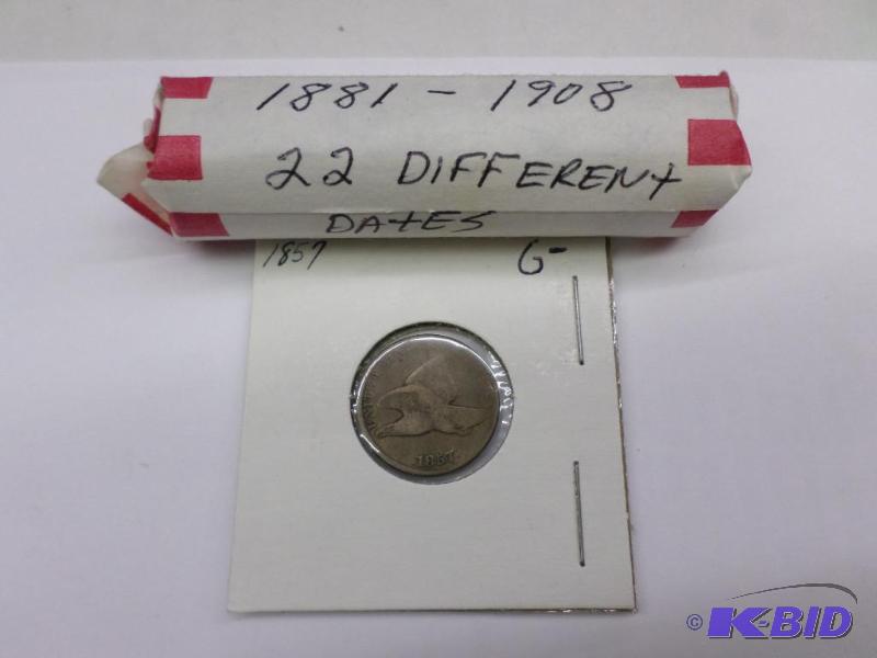 50 mixed Indian Head Cents 1880-1908 22 Diffe...