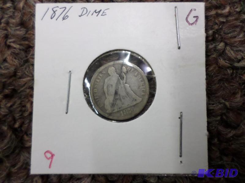 1876 Seated Liberty Dime G...