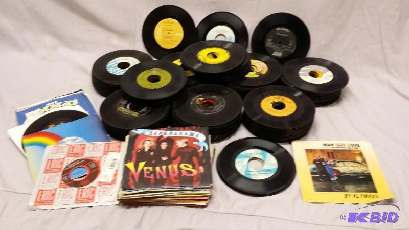 Lot of 45 rpm record albums including but not...