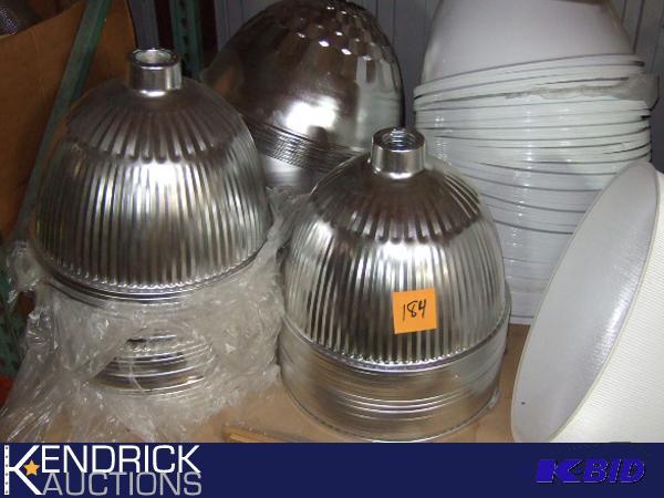 100 New Various Sized Dome Aluminum Reflectors