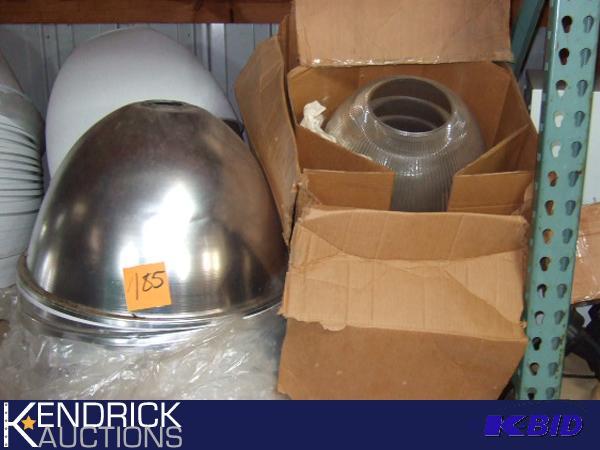 30 Various Sized New Dome Aluminum and Acrylic Reflectors and Diffusers