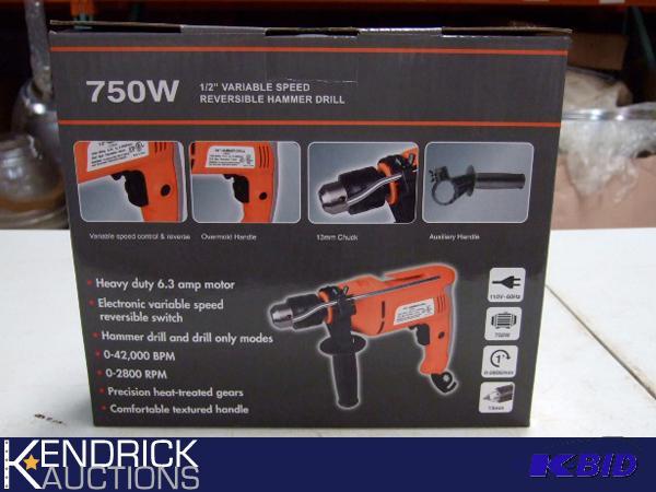 6 - 750W 12 Variable Speed Hammer Drills