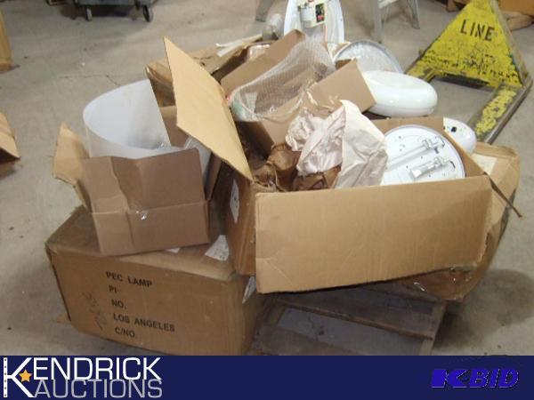 Pallet of Ceiling Light Fixtures