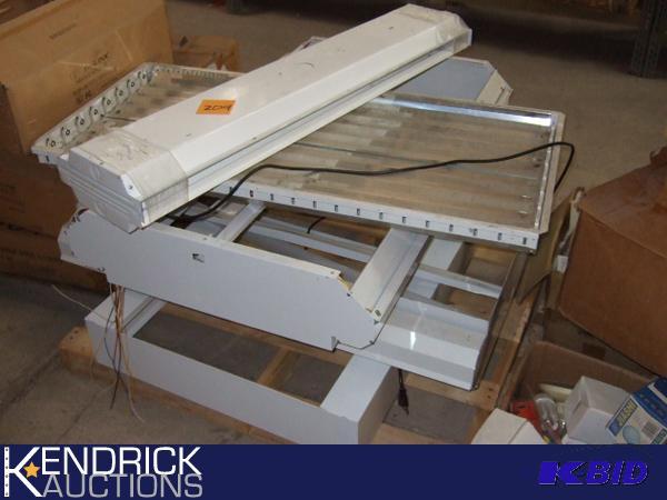 Pallet of Metal Ceiling Light Fixtures