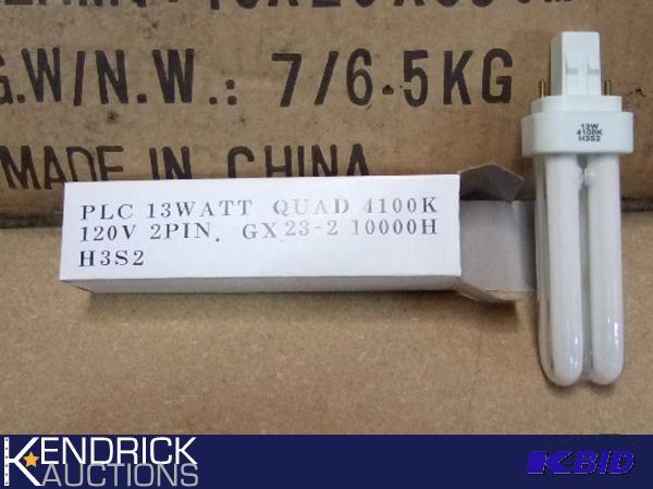 600 New Light Bulbs PLC 13W QUAD 4100K 120V 2 PIN