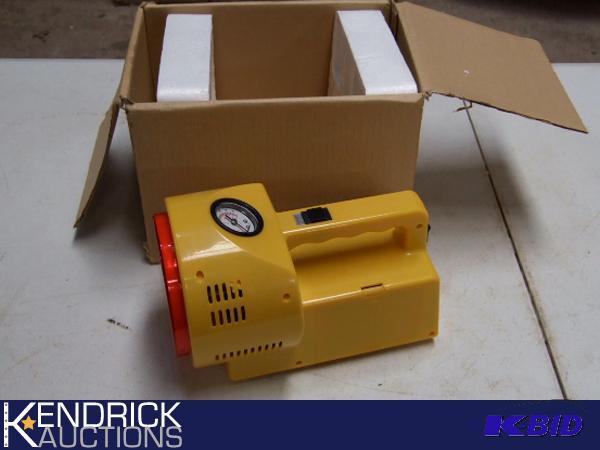 4 New In Box Safety Light and Air Compressor