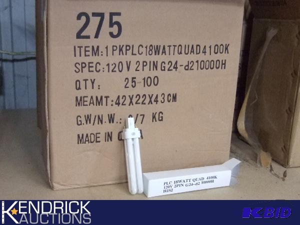 200 New Light Bulbs PLC 18W QUAD 4100K 120V 2 PIN