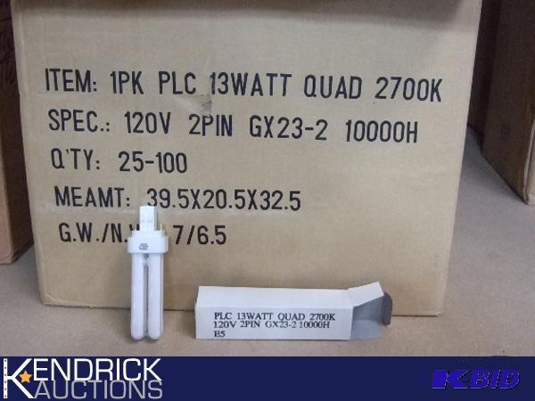 450 New Light Bulbs PLC 13W QUAD 2700K 120V 2 PIN E5