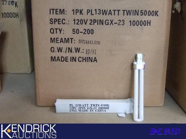 300 New Light Bulbs PL 13W TWIN 4100K 120V 2 PIN