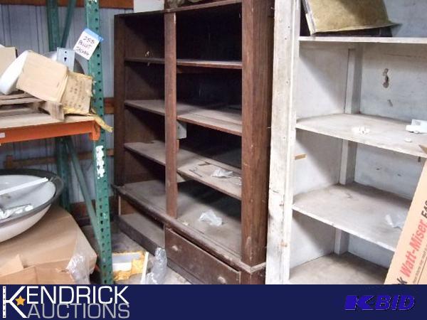 Large Antique Wood Hutch 6 W x 73 H x 32 D
