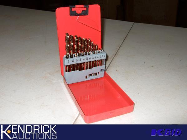 45 New In Metal Case Sets of 13 Titanium Drill Bits