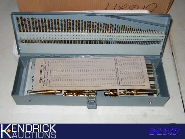 25 New in Metal Case Titanium Drill Bit Sets