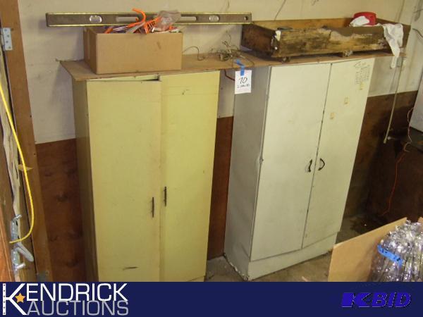 Two Metal Storage Units, Contents INCLUDED