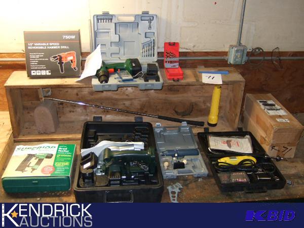 Large Lot of New in Box Power Tools and Drill Bits