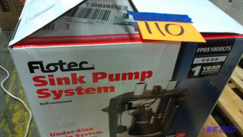 lot 110 image: Flotec Sink Pump System. View photos. Return ...