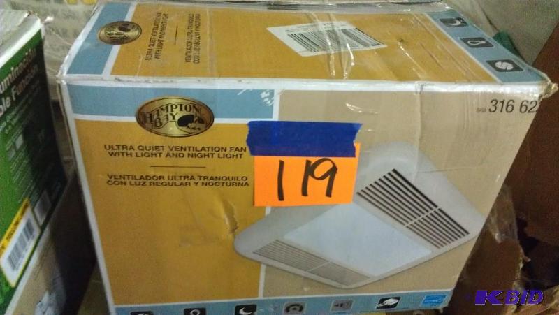 lot 119 image: Ventilation Fan with Light and Night Light. U...