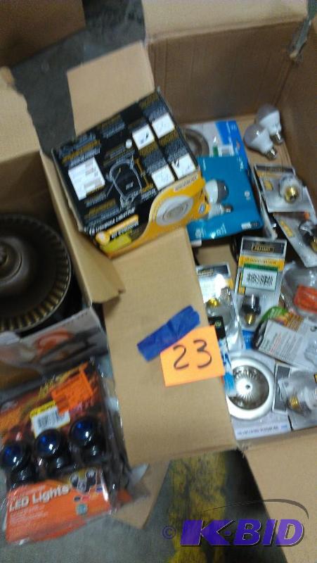 lot 23 image: Lighting, LED, Light Bulbs Lot. Misc. Hardwar...