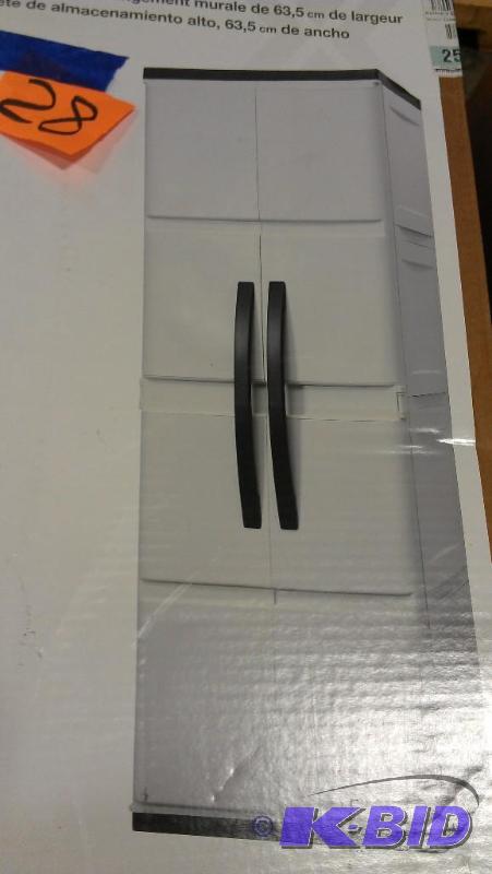 lot 28 image: Heavy Plastic Storage Cabinets.. Assembly req...